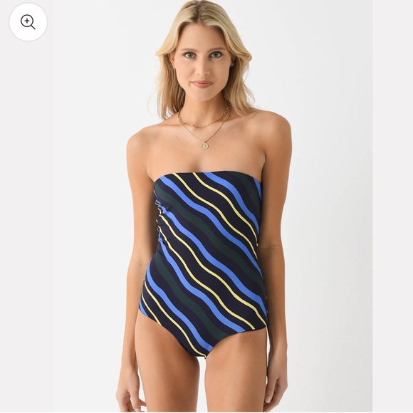 Anthropologie x Cala de La Cruz Alison One-Piece Strapless Swimsuit - Picture 2 of 13